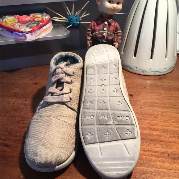 ❤️SOLD❤️ TOMS Linen Bootie Boots 李✨ - Picture 3 of 4